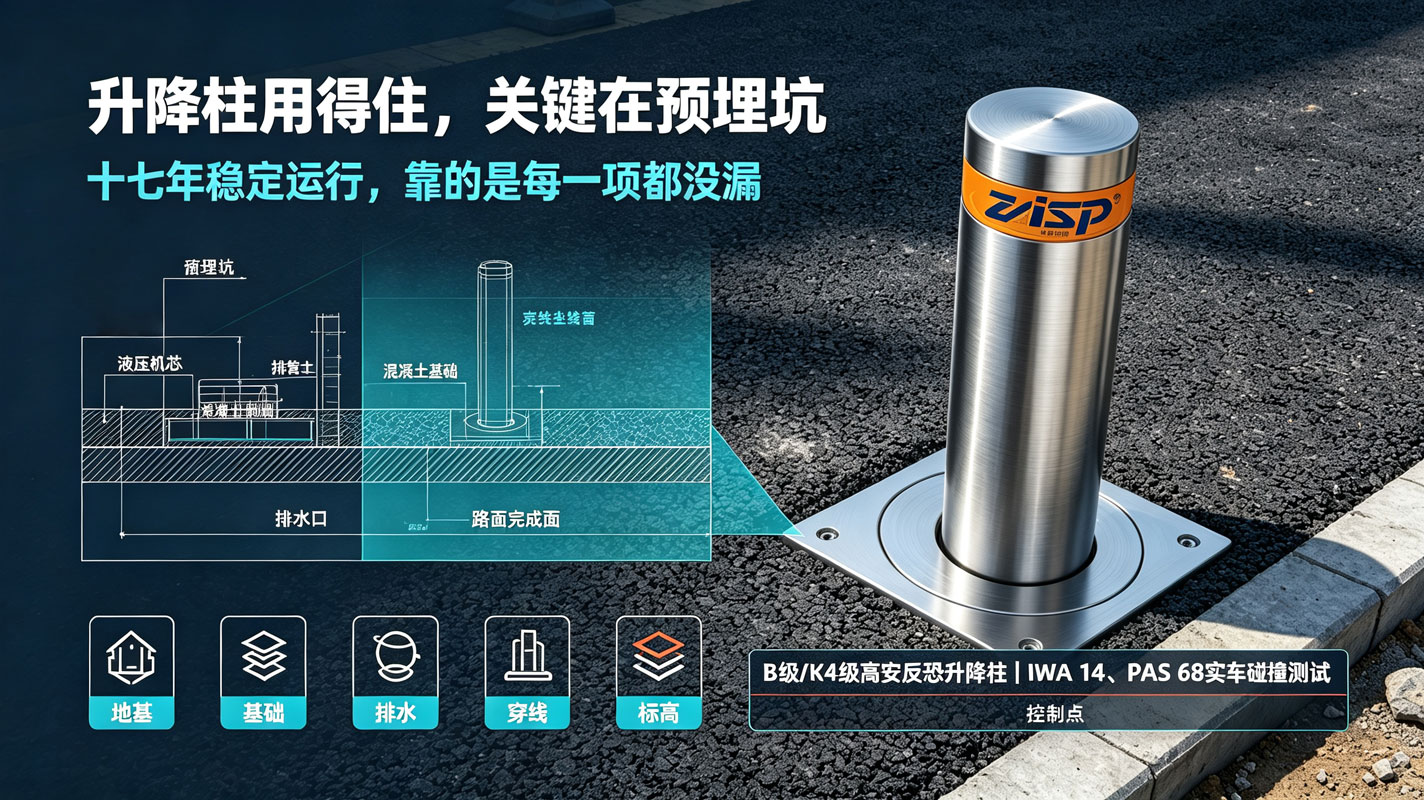 升降柱施工预埋坑怎么留-施工最易漏的5件事